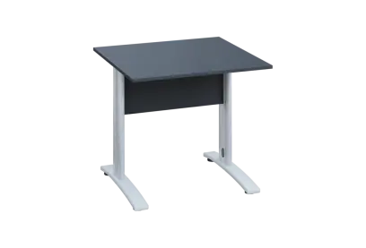 EPK 28 - 8 stůl kancelářský, kovová podnož bílá, deska 25 mm, široký 800 mm, antracit